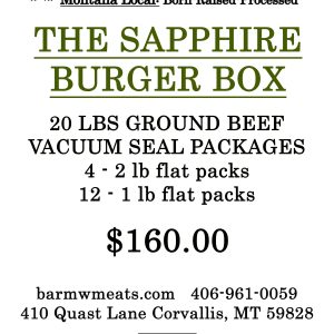 The Sapphire Burger Box